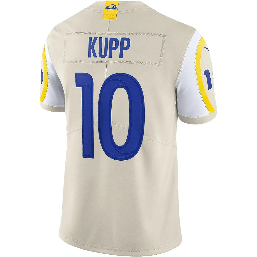 Zennovawear Men's Los Angeles Rams Cooper Kupp Bone Vapor Limited Jersey