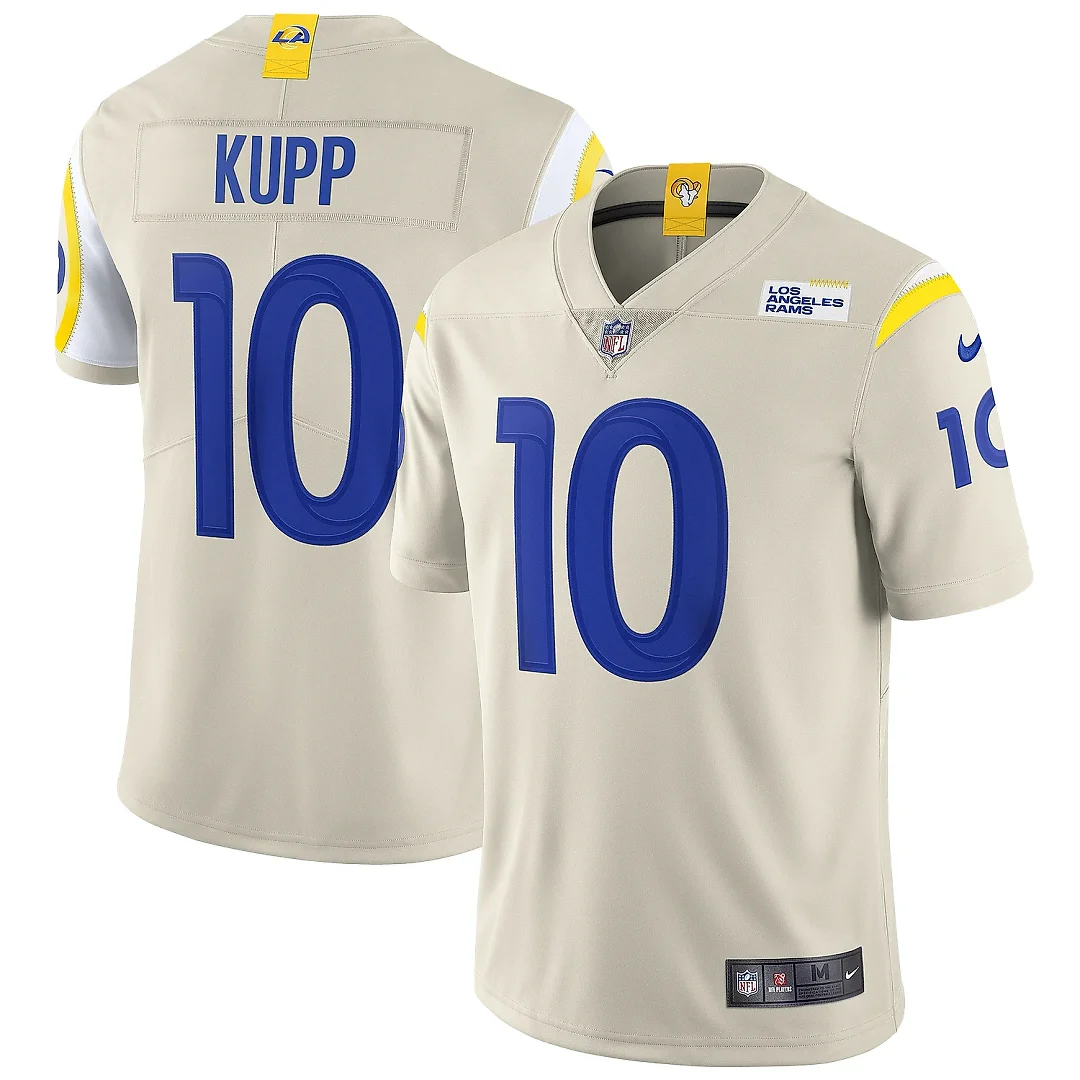 Zennovawear Men's Los Angeles Rams Cooper Kupp Bone Vapor Limited Jersey