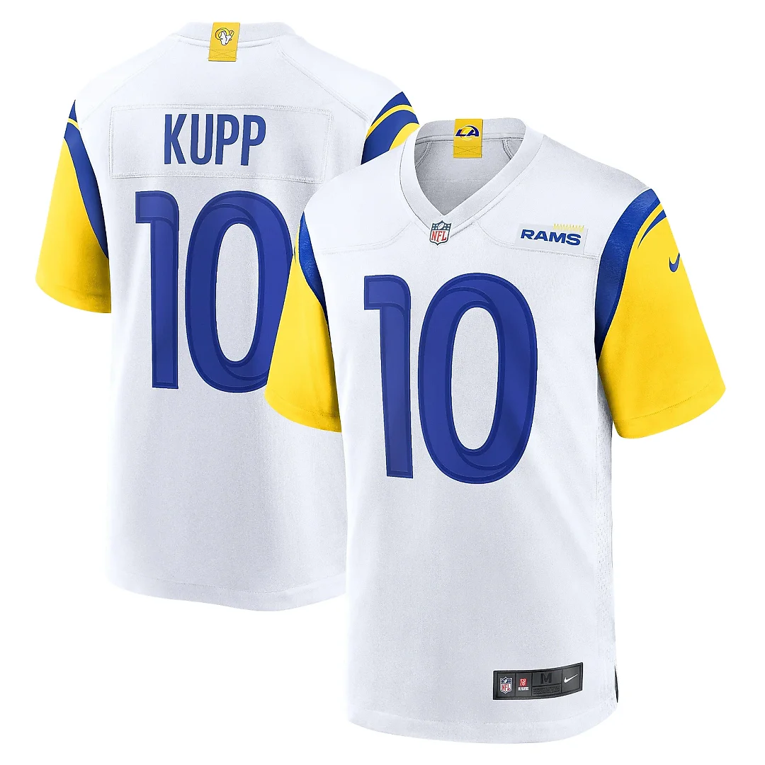 Zennovawear Men's Los Angeles Rams Cooper Kupp White Alternate Player Game Jersey
