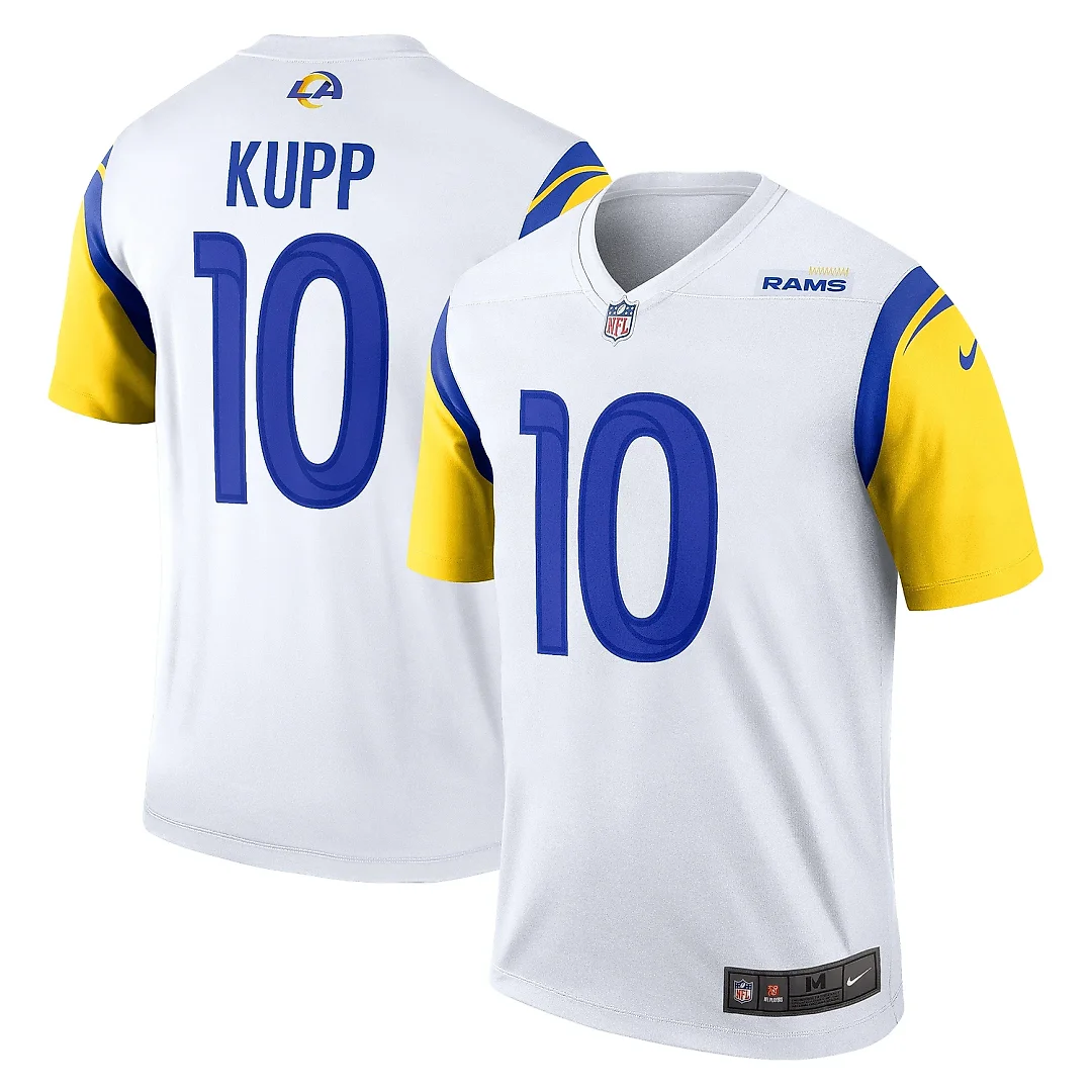 Zennovawear Men's Los Angeles Rams Cooper Kupp White Alternate Legend Player Performance Top