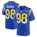 Zennovawear Men's Los Angeles Rams Cory Durden Royal Game Jersey