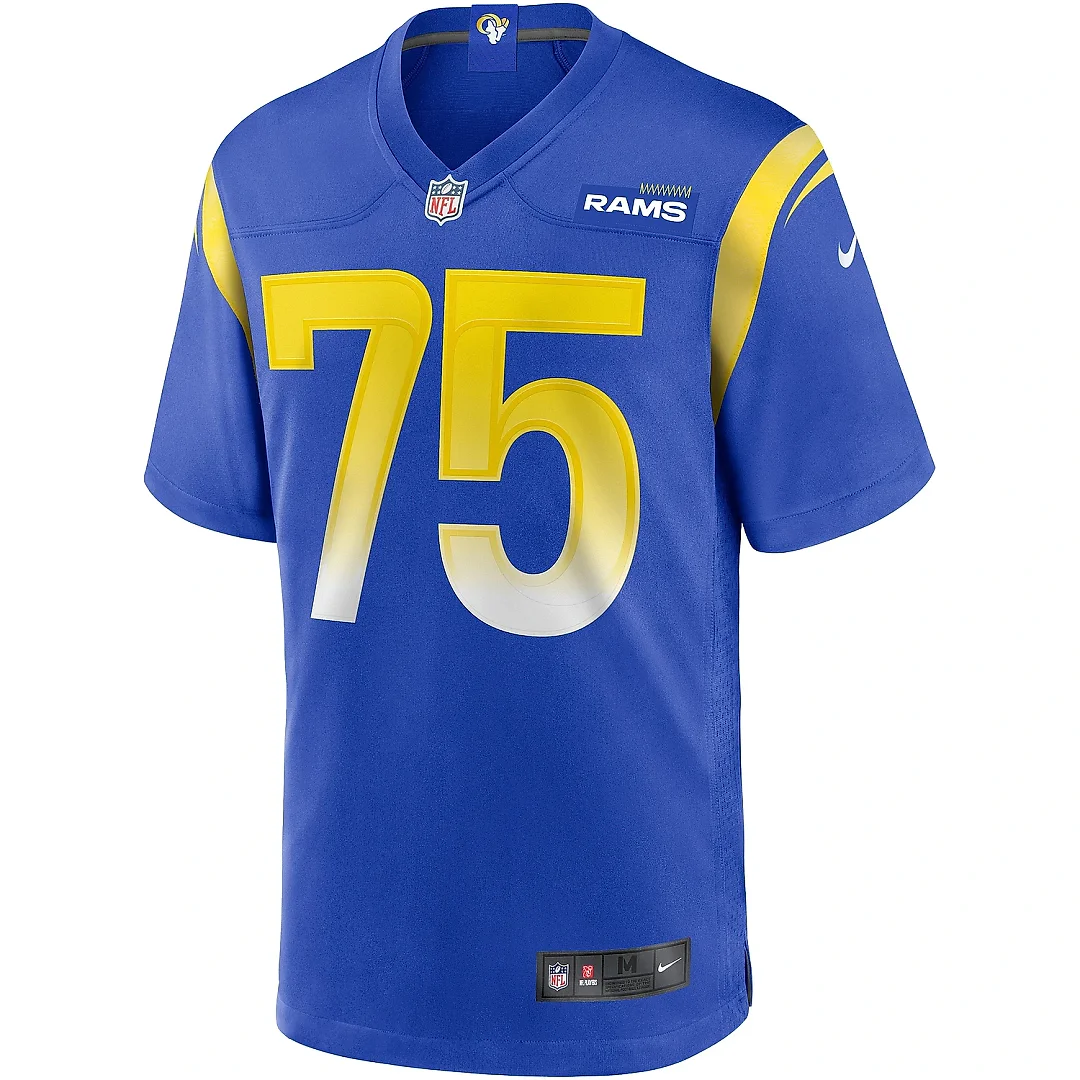 Zennovawear Men's Los Angeles Rams Deacon Jones Royal Game Retired Player Jersey