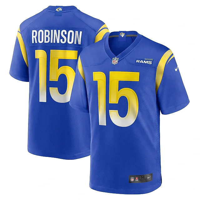 Zennovawear Men's Los Angeles Rams Demarcus Robinson Royal Game Jersey