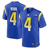 Zennovawear Men's Los Angeles Rams Dresser Winn Royal Team Game Jersey