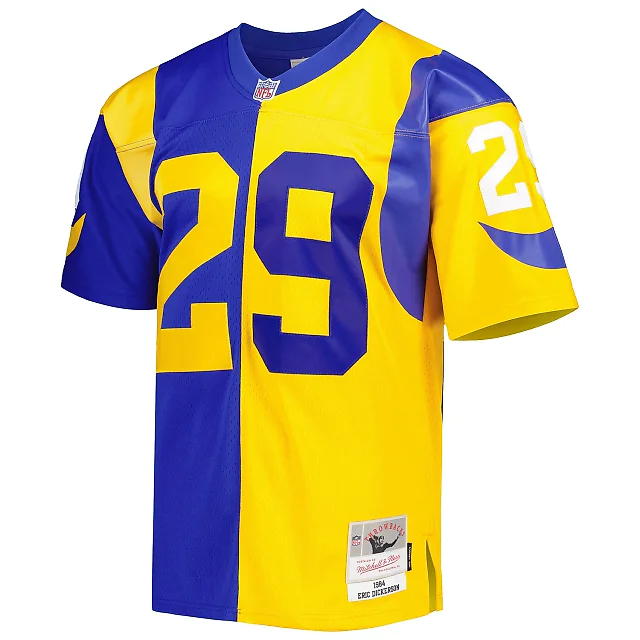 Zennovawear Men's Los Angeles Rams Eric Dickerson Mitchell & Ness Royal/Gold 1984 Split Legacy Jersey