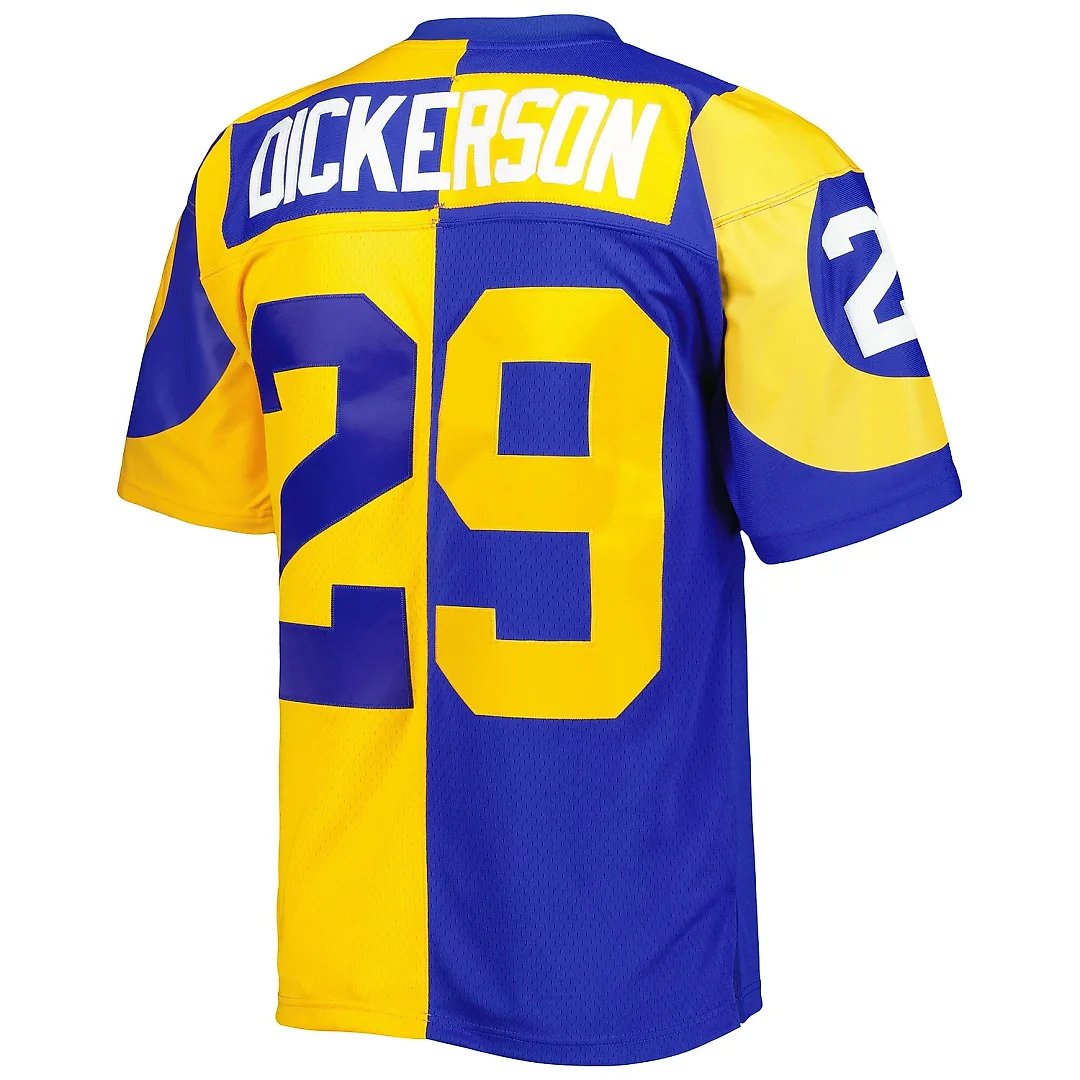 Zennovawear Men's Los Angeles Rams Eric Dickerson Mitchell & Ness Royal/Gold 1984 Split Legacy Jersey
