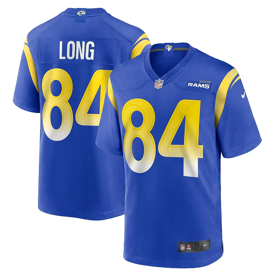Zennovawear Men's Los Angeles Rams Hunter Long Royal Home Game Jersey