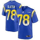 Zennovawear Men's Los Angeles Rams Jackie Slater Royal Game Retired Player Jersey