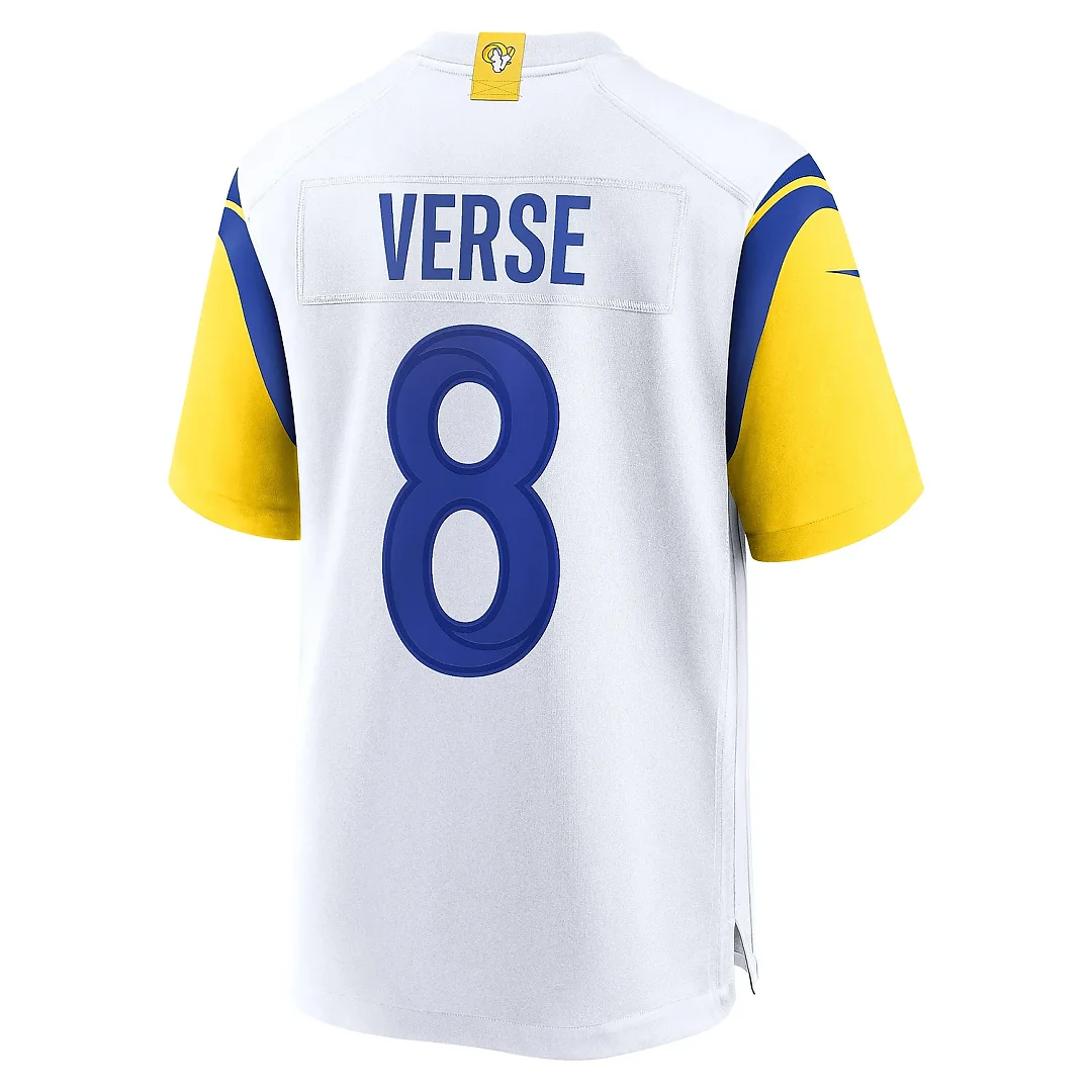 Zennovawear Men's Los Angeles Rams Jared Verse White Game Jersey