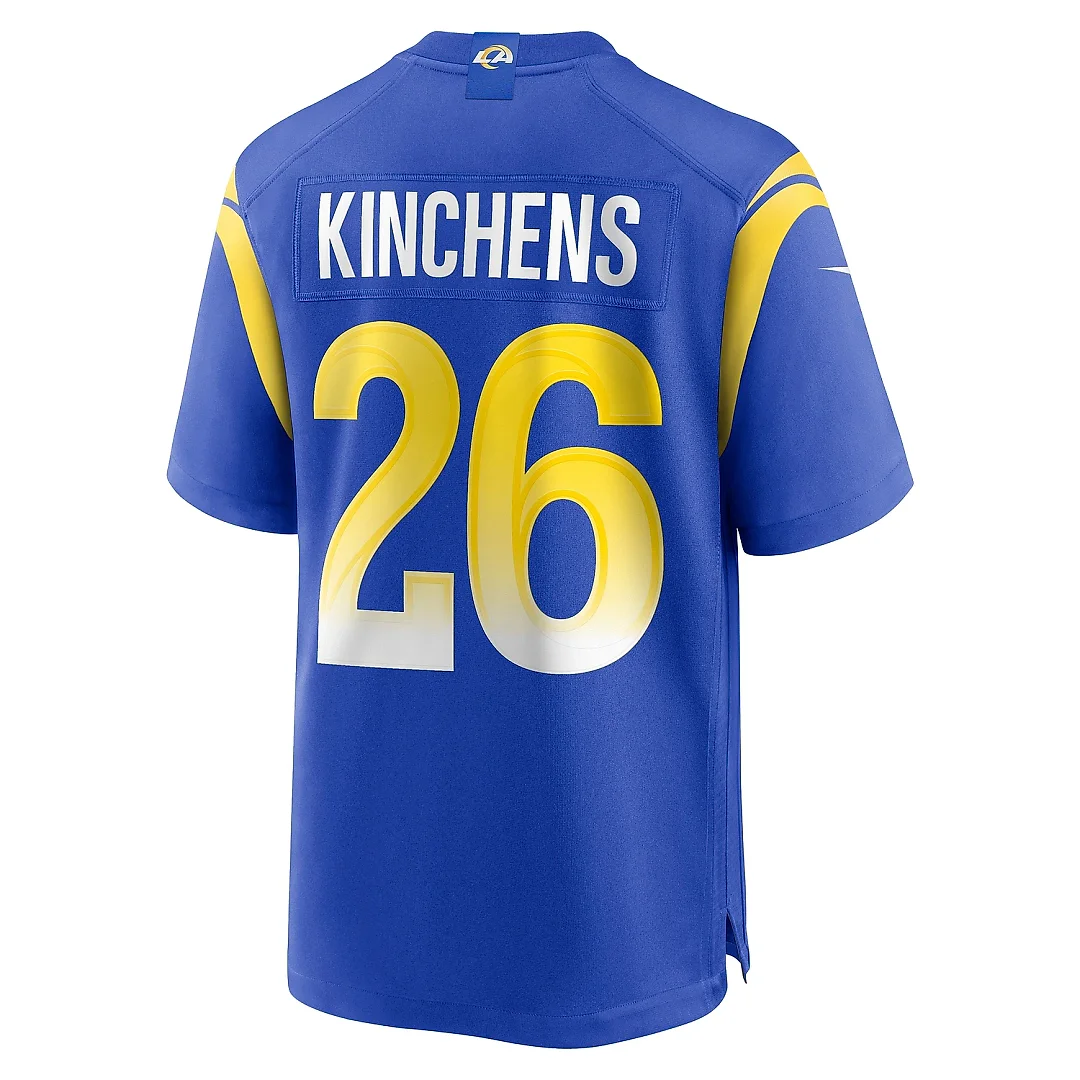 Zennovawear Men's Los Angeles Rams Kamren Kinchens Royal Team Game Jersey