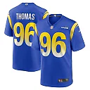 Zennovawear Men's Los Angeles Rams Keir Thomas Royal Game Player Jersey