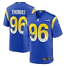 Zennovawear Men's Los Angeles Rams Keir Thomas Royal Game Player Jersey
