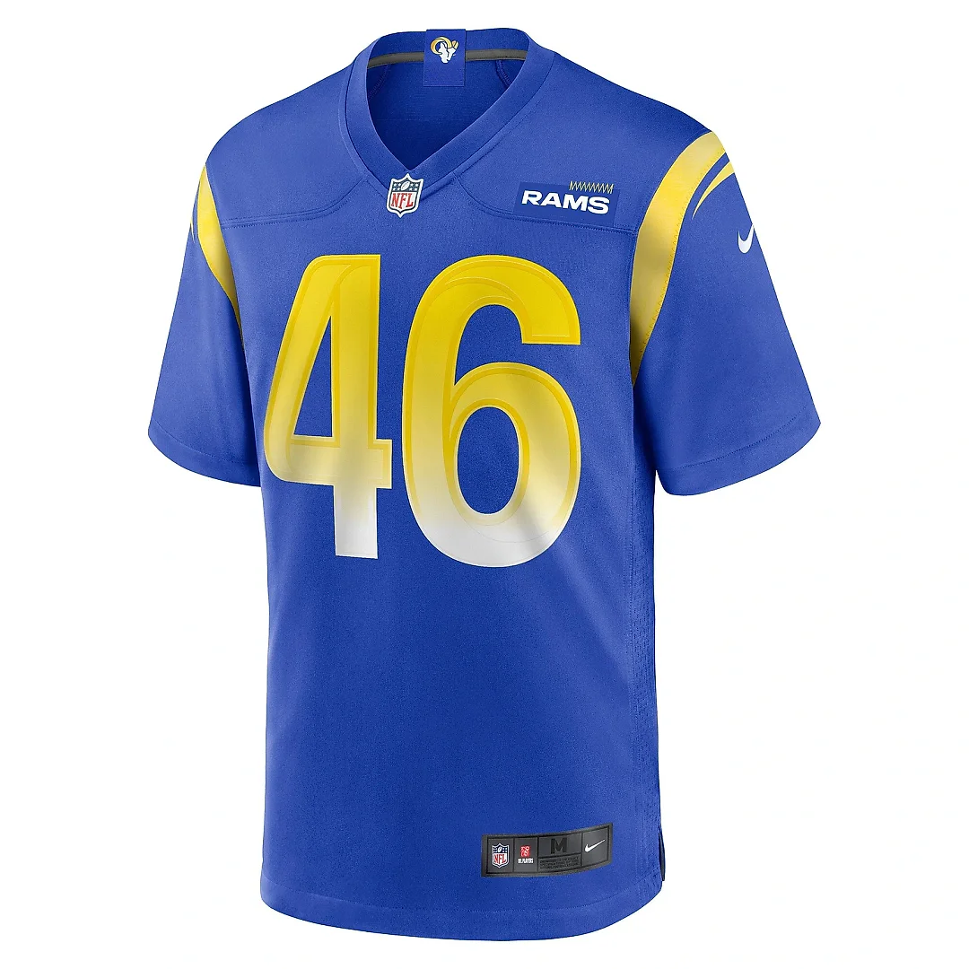 Zennovawear Men's Los Angeles Rams Kenny Logan Jr. Royal Game Jersey