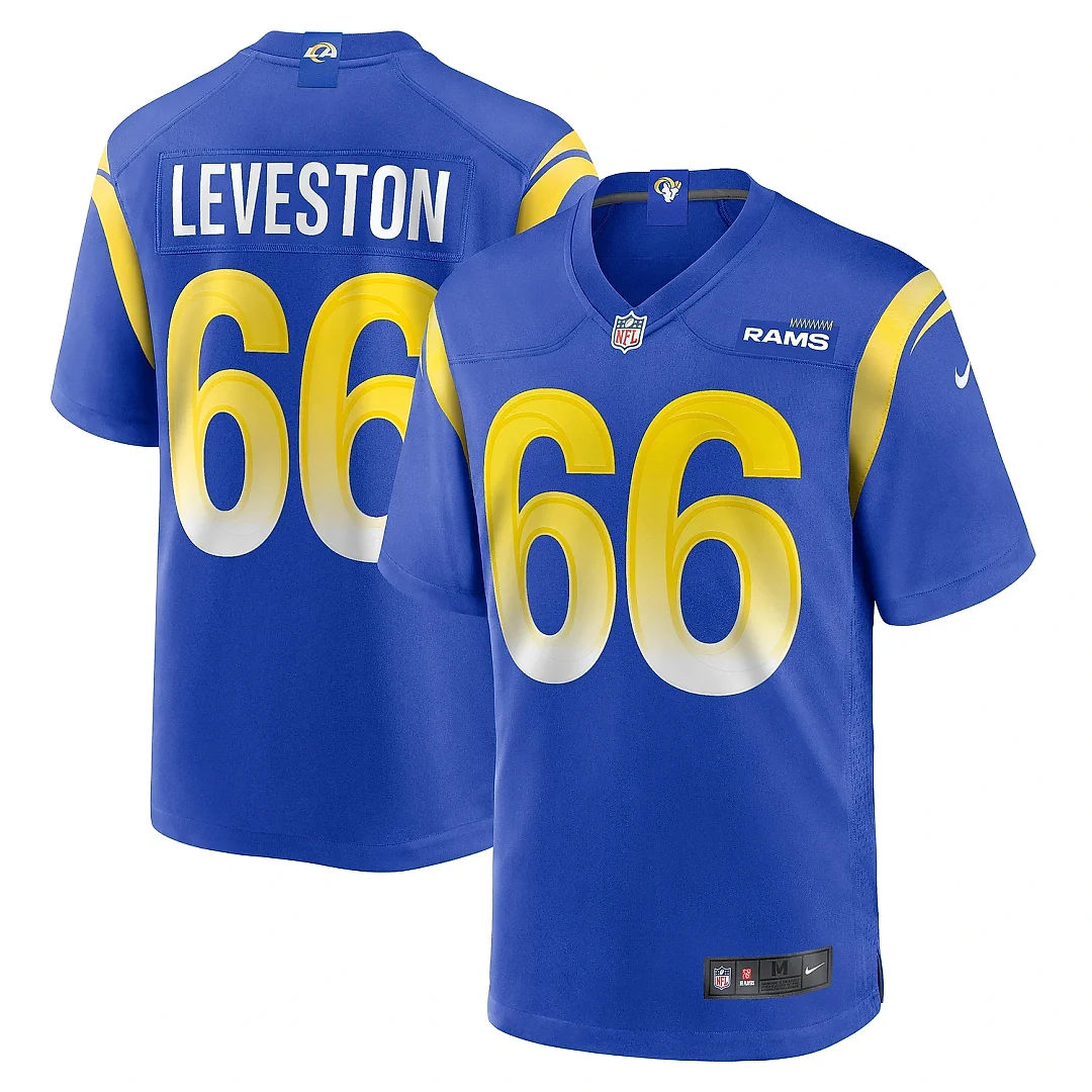 Zennovawear Men's Los Angeles Rams KT Leveston Royal Team Game Jersey