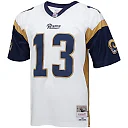 Zennovawear Men's Los Angeles Rams Kurt Warner Mitchell & Ness White Big & Tall 2001 Retired Player Jersey