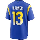 Zennovawear Men's Los Angeles Rams Kurt Warner Royal Game Retired Player Jersey