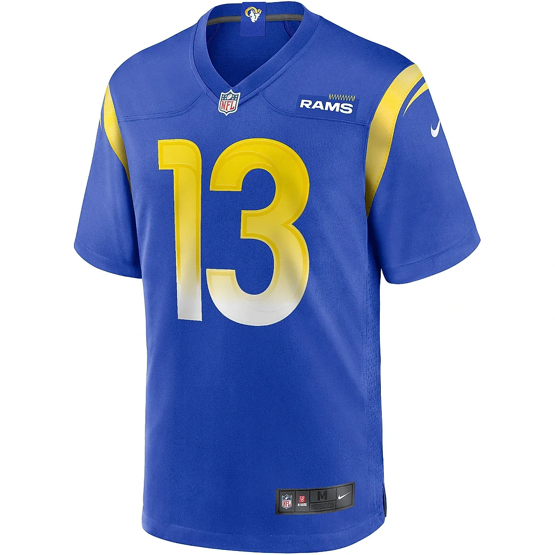 Zennovawear Men's Los Angeles Rams Kurt Warner Royal Game Retired Player Jersey