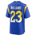 Zennovawear Men's Los Angeles Rams Kyren Williams Royal Game Player Jersey