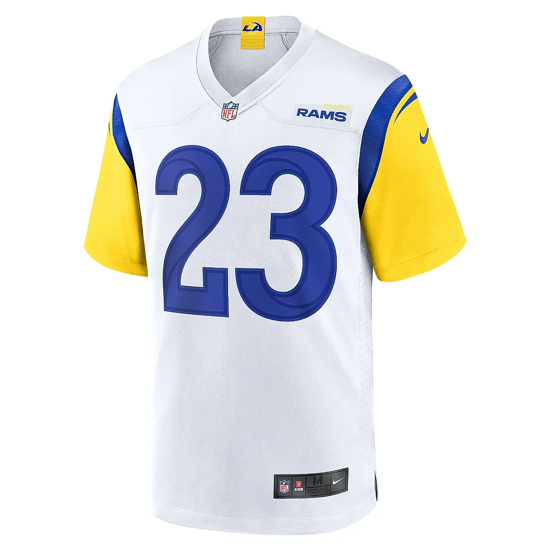 Zennovawear Men's Los Angeles Rams Kyren Williams White Game Jersey