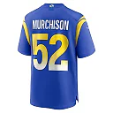 Zennovawear Men's Los Angeles Rams Larrell Murchison Royal Team Game Jersey
