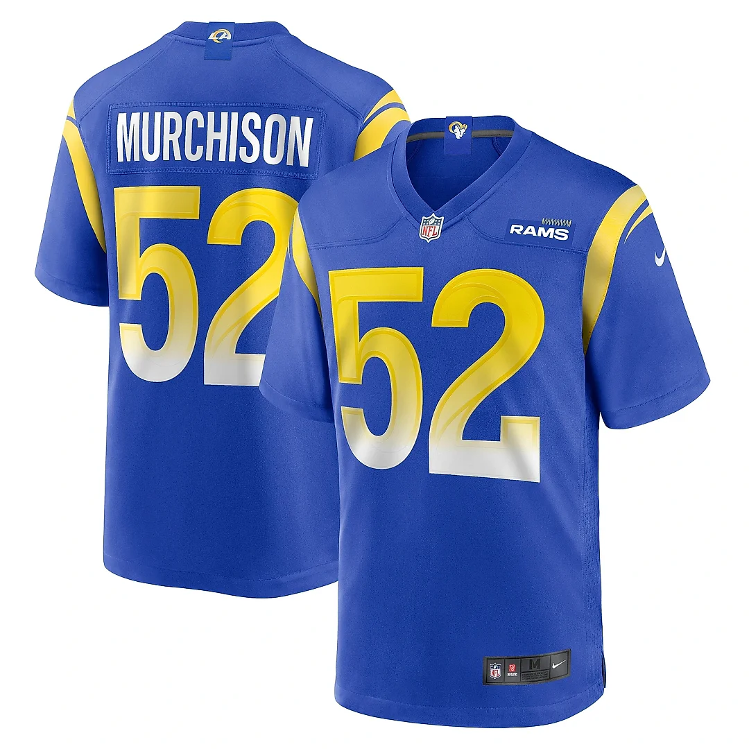 Zennovawear Men's Los Angeles Rams Larrell Murchison Royal Team Game Jersey