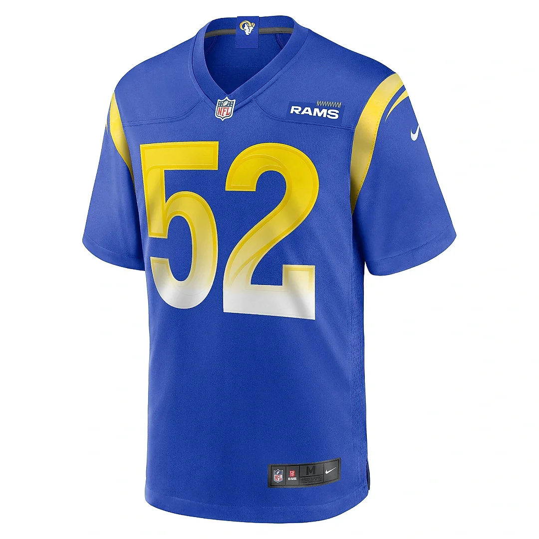 Zennovawear Men's Los Angeles Rams Larrell Murchison Royal Team Game Jersey