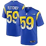Zennovawear Men's Los Angeles Rams London Fletcher Royal Game Retired Player Jersey