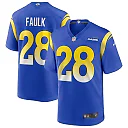 Zennovawear Men's Los Angeles Rams Marshall Faulk Royal Game Retired Player Jersey