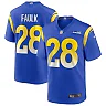 Zennovawear Men's Los Angeles Rams Marshall Faulk Royal Game Retired Player Jersey