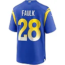 Zennovawear Men's Los Angeles Rams Marshall Faulk Royal Game Retired Player Jersey