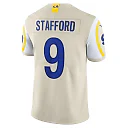 Zennovawear Men's Los Angeles Rams Matthew Stafford Bone Vapor Limited Jersey