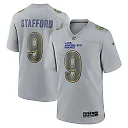 Zennovawear Men's Los Angeles Rams Matthew Stafford Gray Atmosphere Fashion Game Jersey