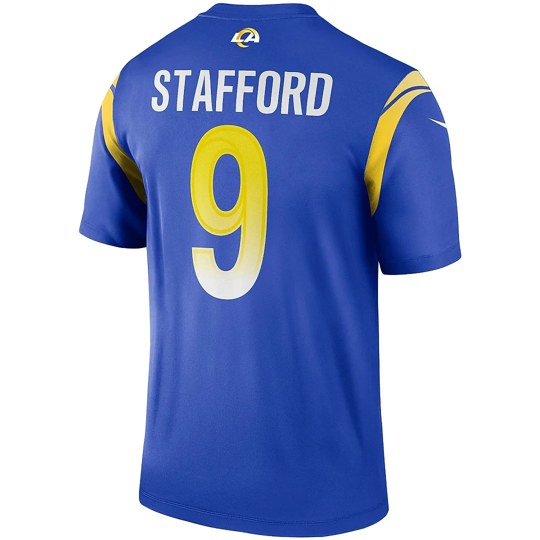 Zennovawear Men's Los Angeles Rams Matthew Stafford Royal Team Legend Player Performance Top