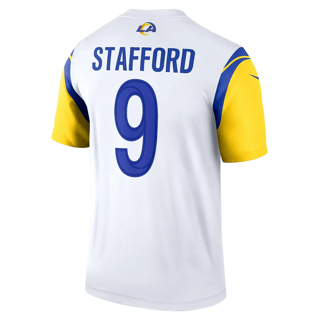 Zennovawear Men's Los Angeles Rams Matthew Stafford White Alternate Legend Player Performance Top