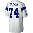 Zennovawear Men's Los Angeles Rams Merlin Olsen Mitchell & Ness White Legacy Jersey