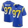 Zennovawear Men's Los Angeles Rams Michael Hoecht Royal Game Player Jersey