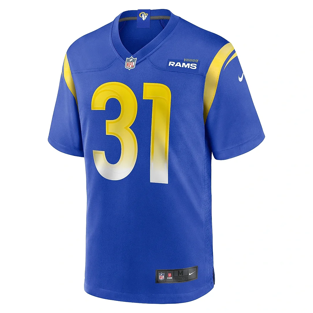 Zennovawear Men's Los Angeles Rams Nick Hampton Royal Home Game Jersey