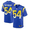 Zennovawear Men's Los Angeles Rams Olakunle Fatukasi Royal Game Jersey