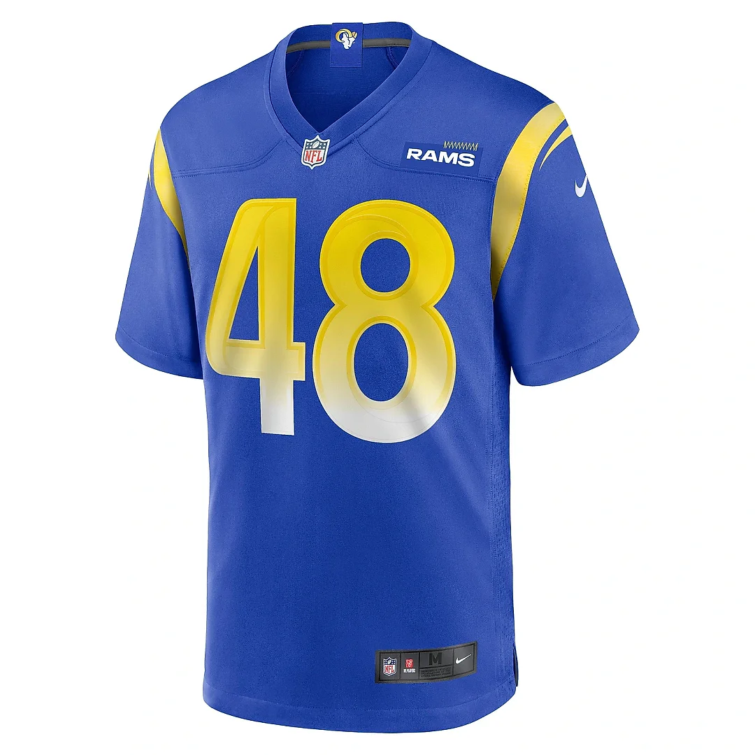 Zennovawear Men's Los Angeles Rams Omar Speights Royal Game Jersey