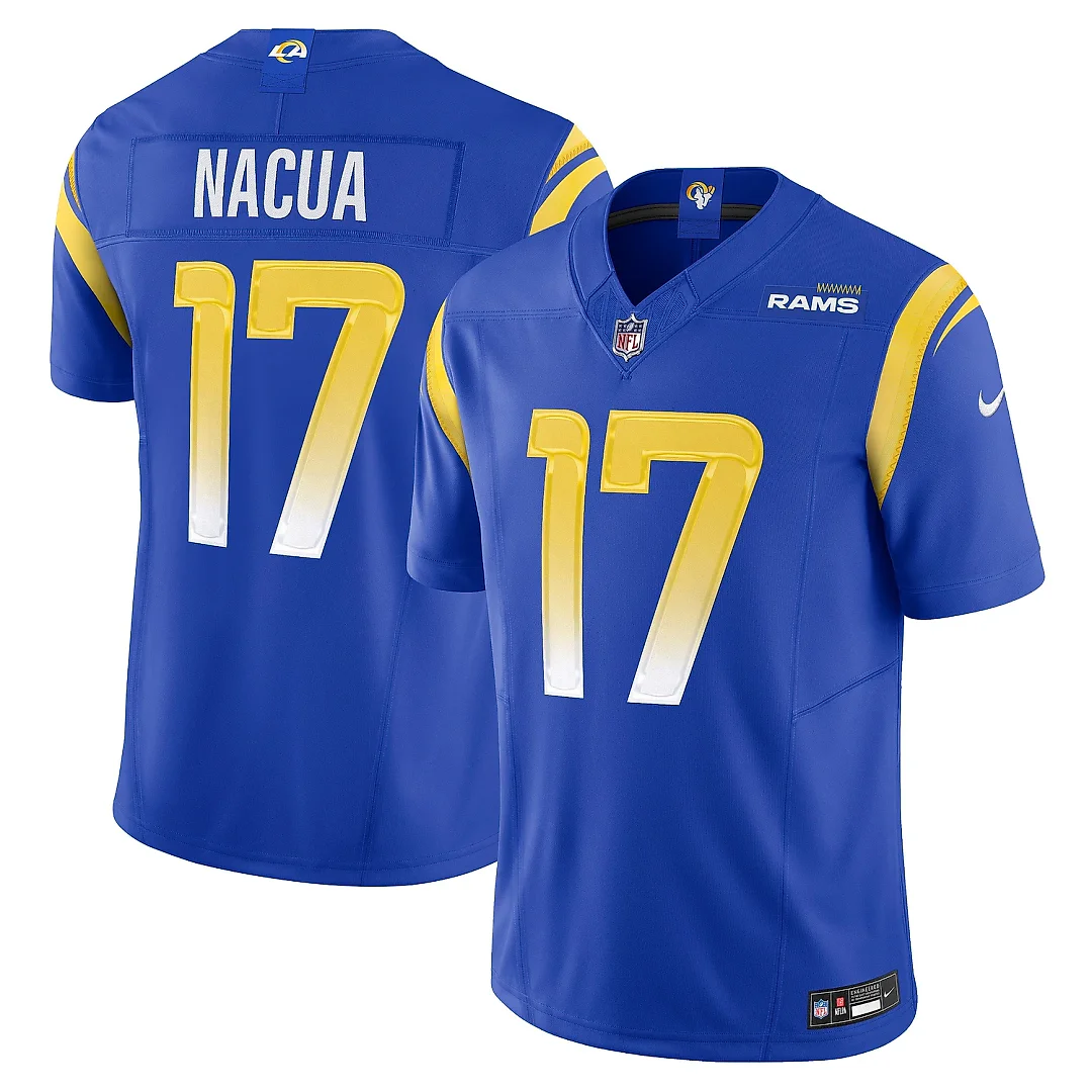 Zennovawear Men's Los Angeles Rams Puka Nacua Royal Vapor F.U.S.E. Limited Jersey