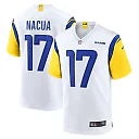 Zennovawear Men's Los Angeles Rams Puka Nacua White Game Jersey