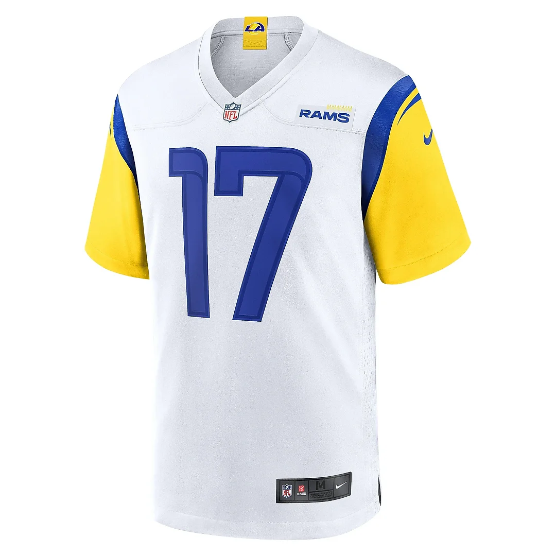 Zennovawear Men's Los Angeles Rams Puka Nacua White Game Jersey