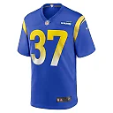 Zennovawear Men's Los Angeles Rams Quentin Lake Royal Game Player Jersey
