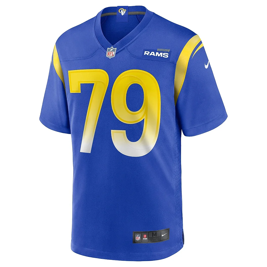Zennovawear Men's Los Angeles Rams Rob Havenstein Royal Game Jersey