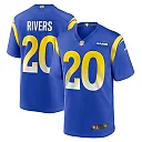 Zennovawear Men's Los Angeles Rams Ronnie Rivers Royal Team Game Jersey