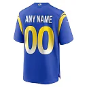 Zennovawear Men's Los Angeles Rams Royal Custom Game Jersey