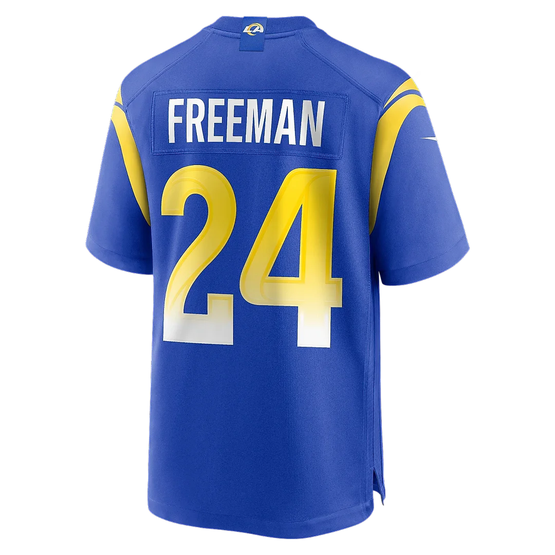Zennovawear Men's Los Angeles Rams Royce Freeman Royal Game Jersey