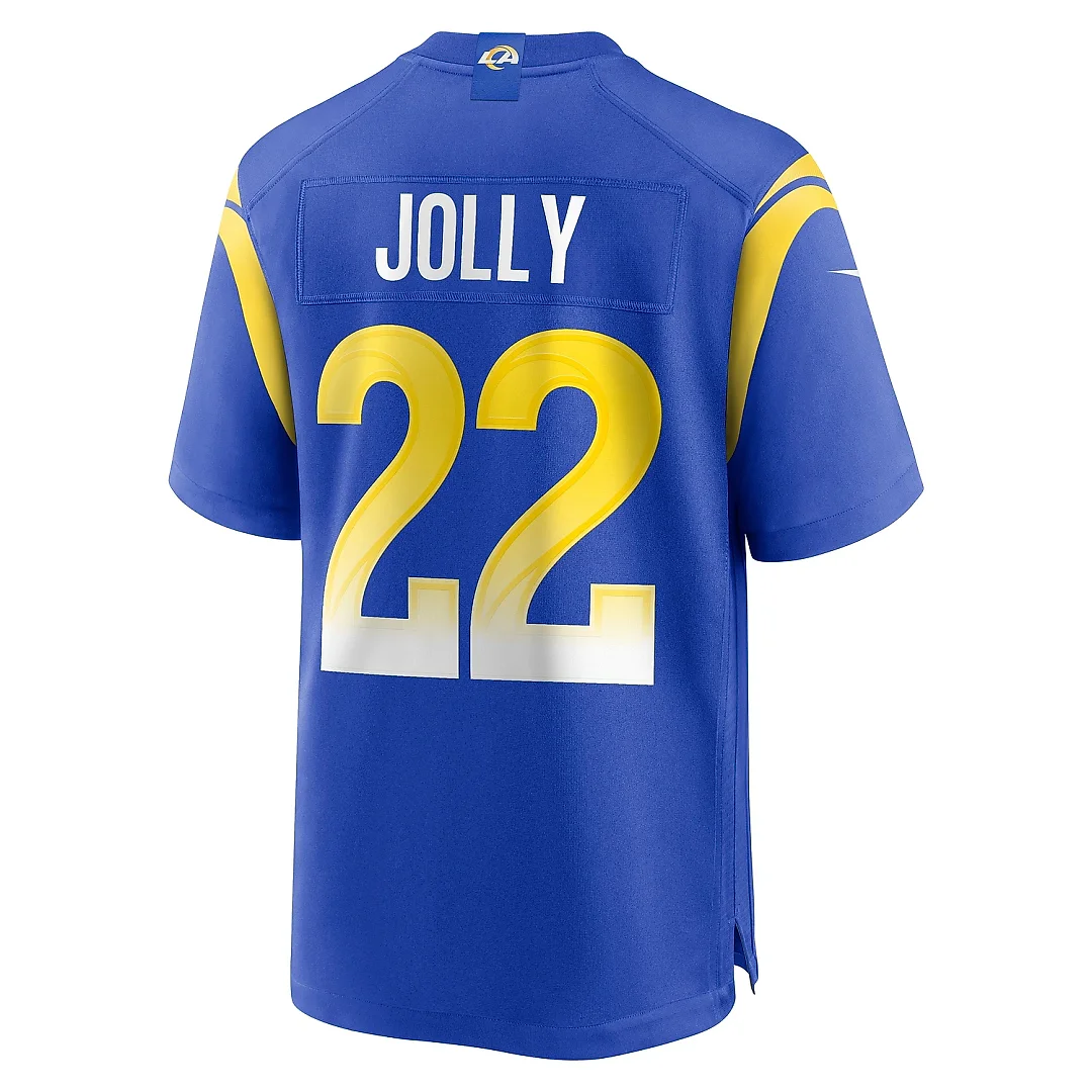 Zennovawear Men's Los Angeles Rams Shaun Jolly Royal Home Game Jersey