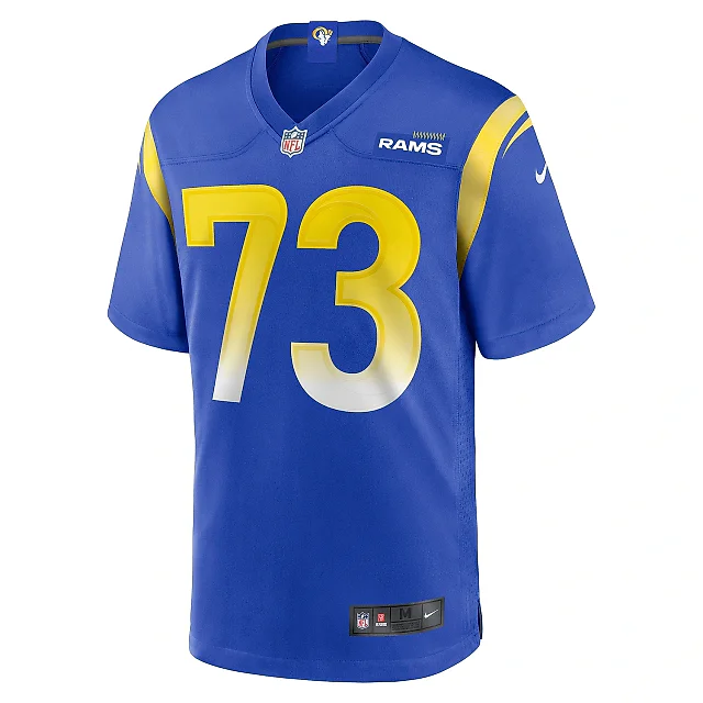 Zennovawear Men's Los Angeles Rams Steve Avila Royal Home Game Jersey