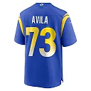 Zennovawear Men's Los Angeles Rams Steve Avila Royal Home Game Jersey